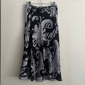 New York & Company Asymmetrical Sheer Skirt Size 2